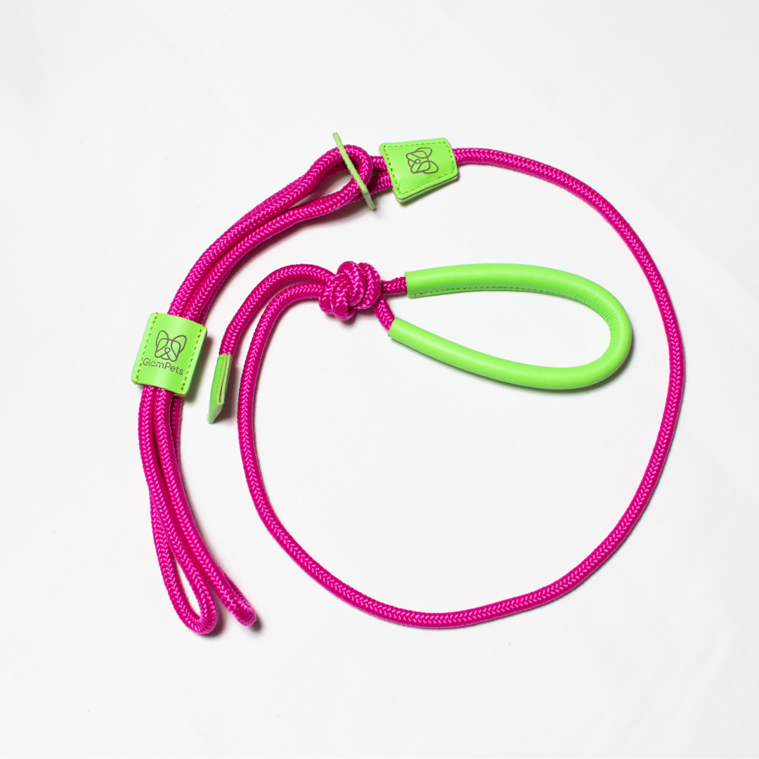 Pechea / Traílla - color verde fluorescente con rosado