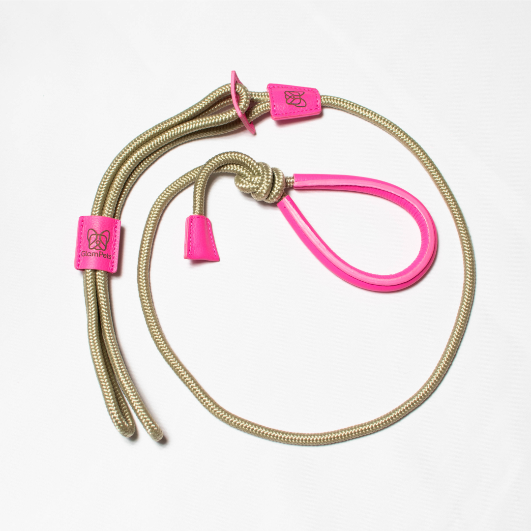 Pechea / Traílla - color beige con rosado