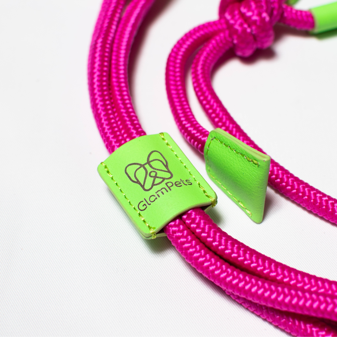 Pechea / Traílla - color verde fluorescente con rosado