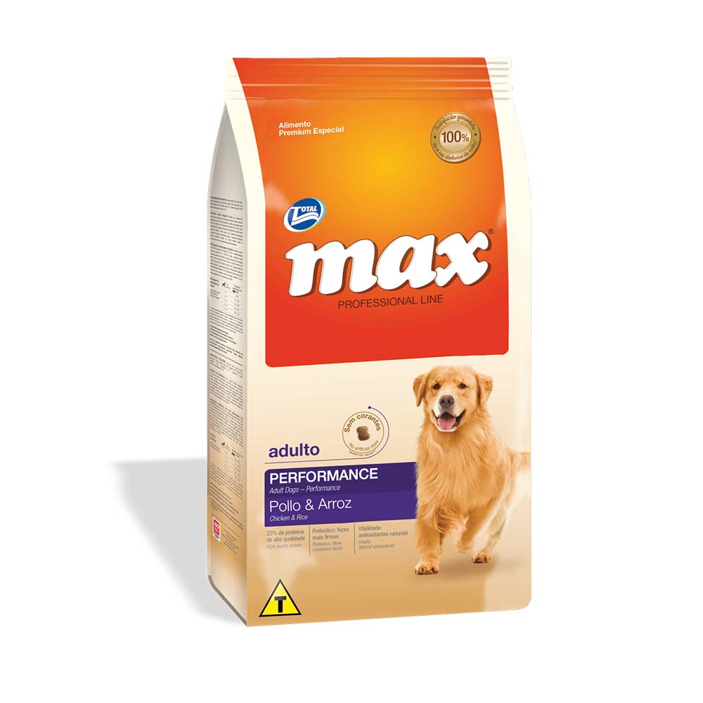 Alimento Para Perro Max Professional Line Performance Adultos Pollo Y Arroz