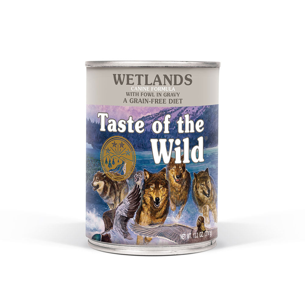 Alimento húmedo Taste of the Wild Tray Tow lata wetlands