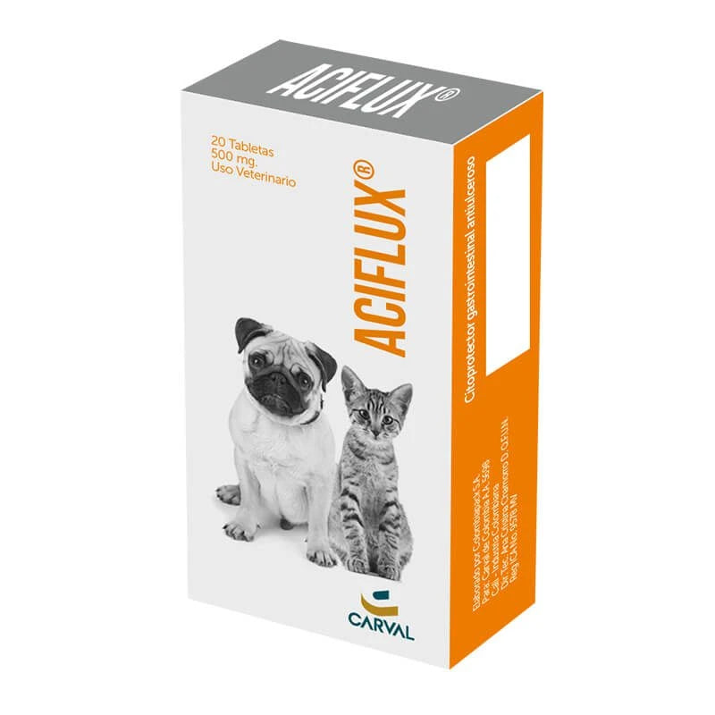 Aciflux perro y gato 500mg - 20 tabletas