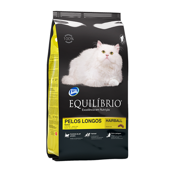 Alimento equilibrio felino adulto pelo largo