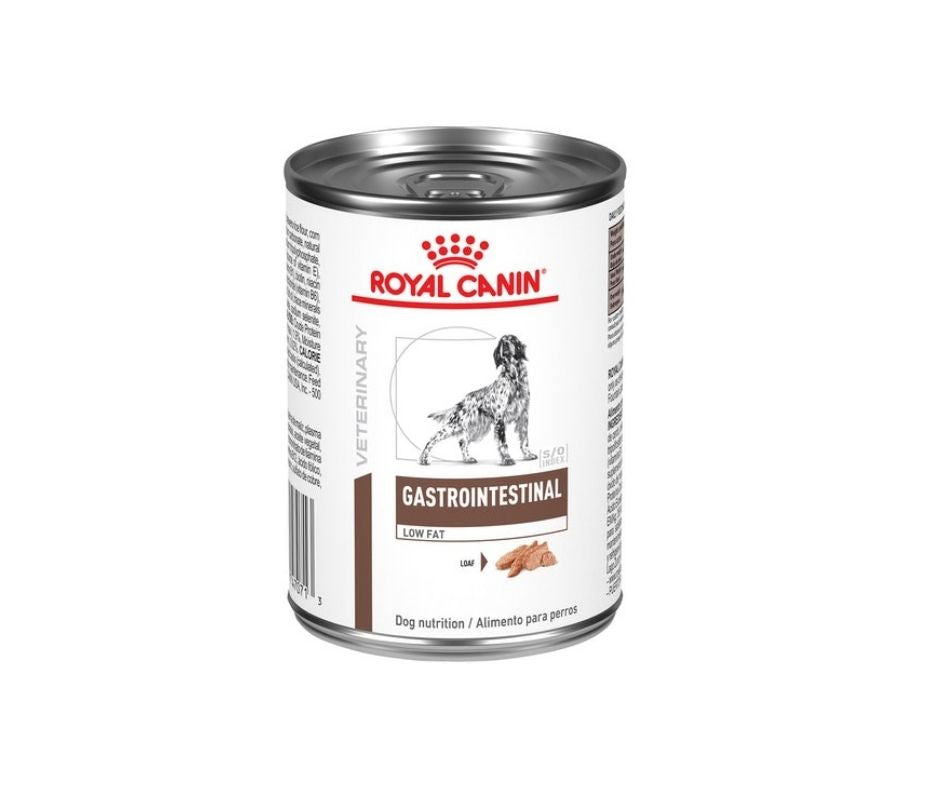 Alimento húmedo royal canin VHN gastro low fat lata