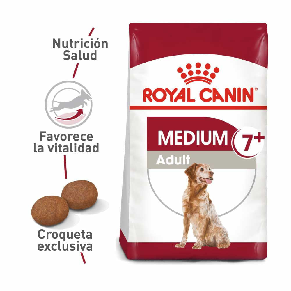 Alimento Para Perro Royal Canin Shn Med Adult +7