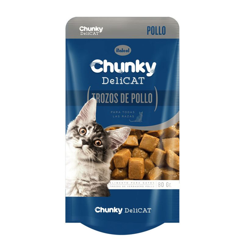 Alimento para gato Chunky Delicat trozos de pollo
