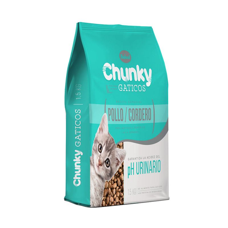 Alimento Chunky gaticos sabor pollo y cordero