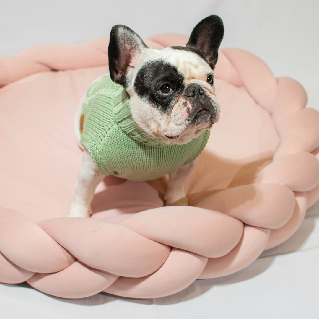 Cama trenzada para mascotas - color azul 60cm