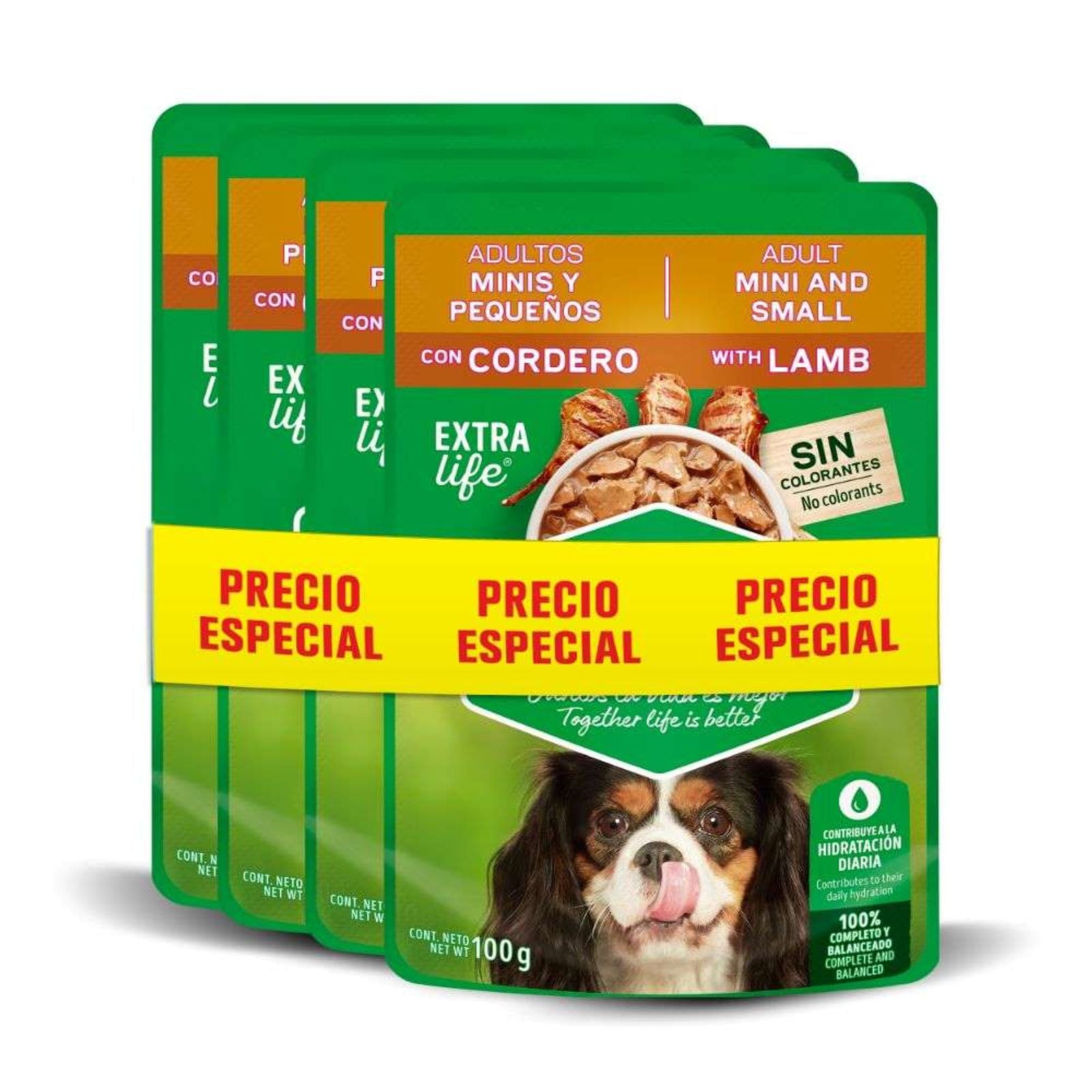 Alimento húmedo para perro Dog Chow minis y pequeños surtido x4