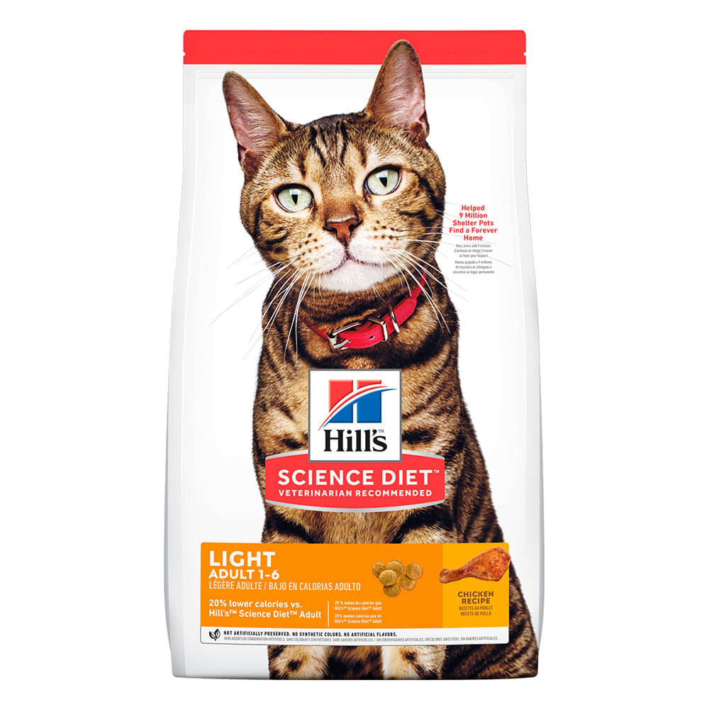 Alimento Para Gato Hills Adultos Light