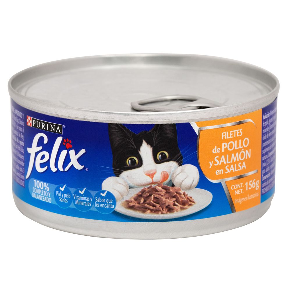 Alimento Húmedo Gato Felix Filete Pollo Y Salmón En Salsa