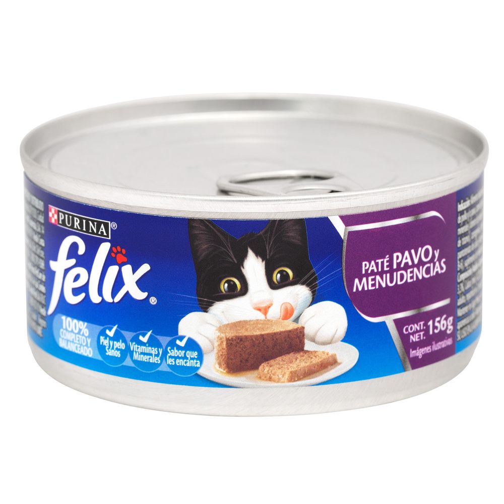 Alimento Húmedo Gato Felix Pate Pavo Y Menudencias