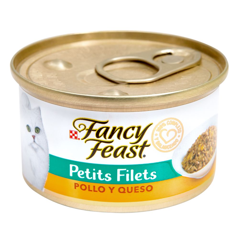Alimento Húmedo Gato Fancy Feast Petits Filets Pollo Y Queso