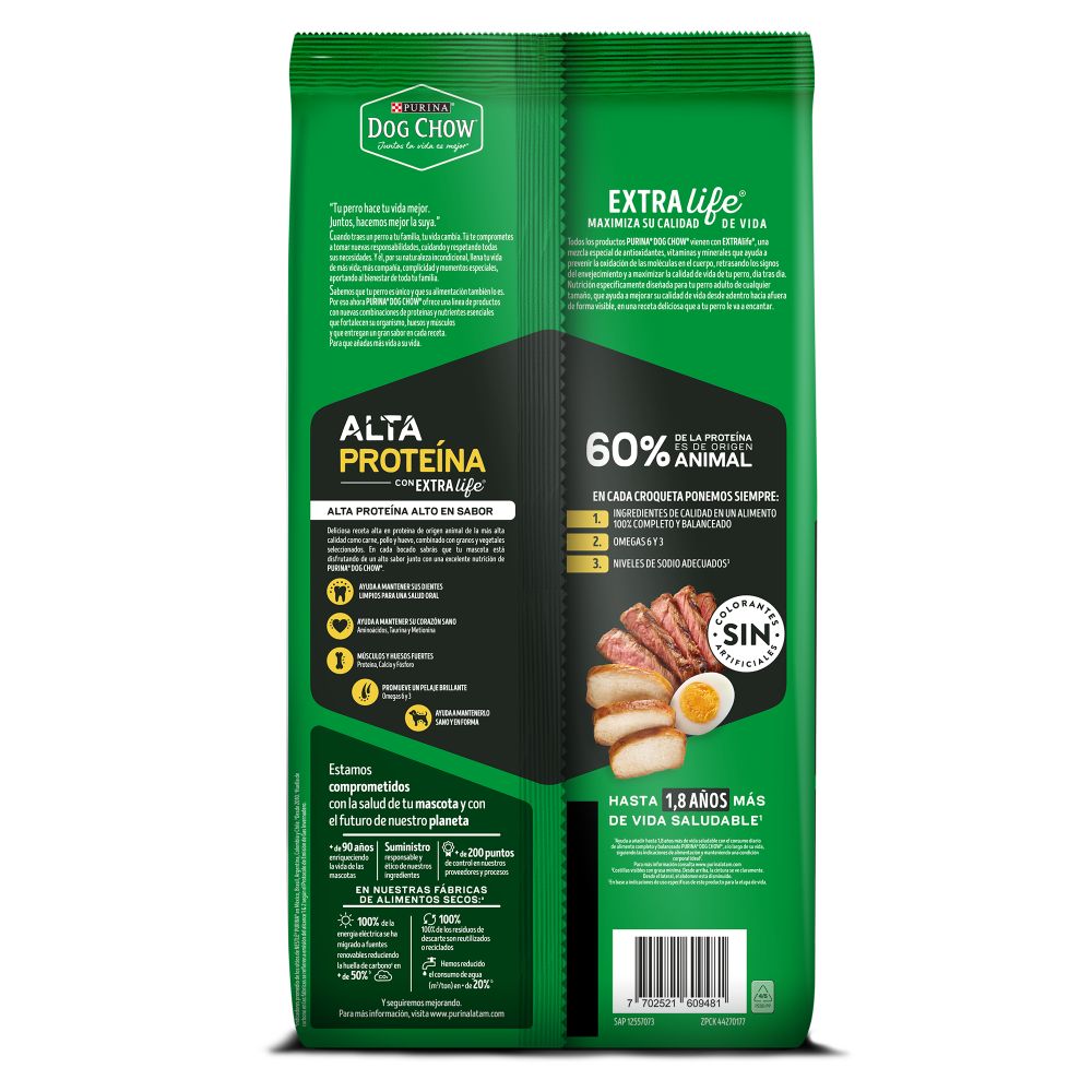 Alimento Para Perros Purina Dog Chow Alta Proteína