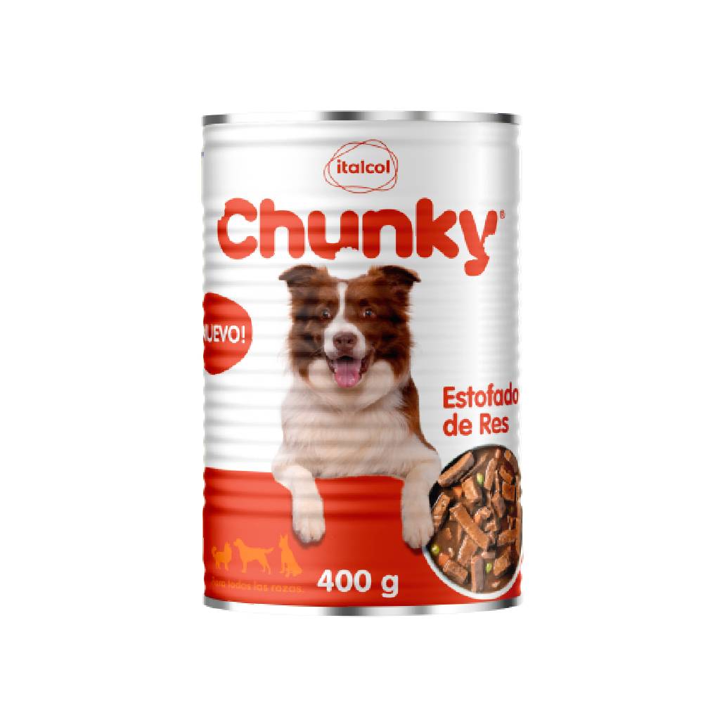 Alimento Húmedo Para Perro Chunky Estofado De Res