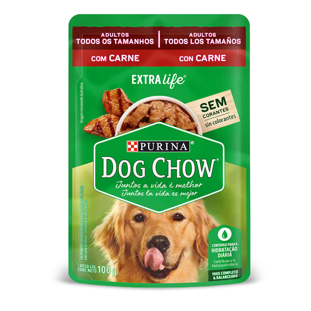 Alimento Húmedo Perro Dog Chow Adultos todos los tamaños Carne
