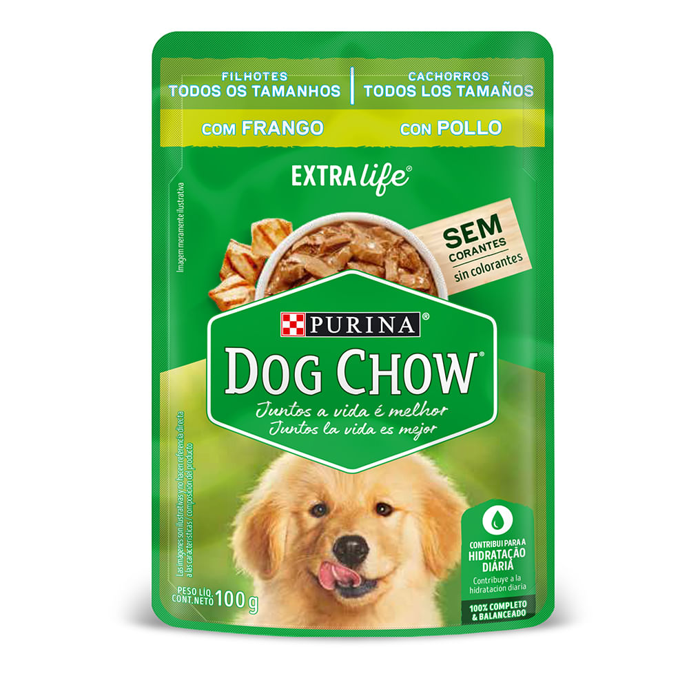 Alimento Húmedo Perro Dog Chow Cachorros Todos Los Tamaños Pollo