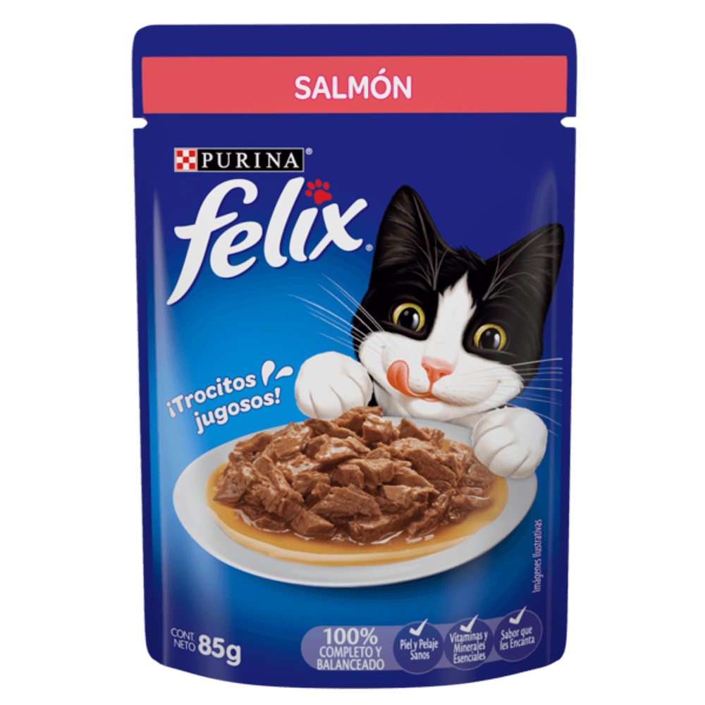Alimento Húmedo Para Gato Felix Classic Salmón