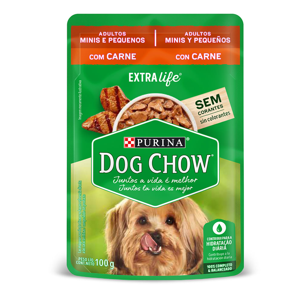 Alimento Húmedo Perro Dog Chow Adultos Minis y Pequeños Carne