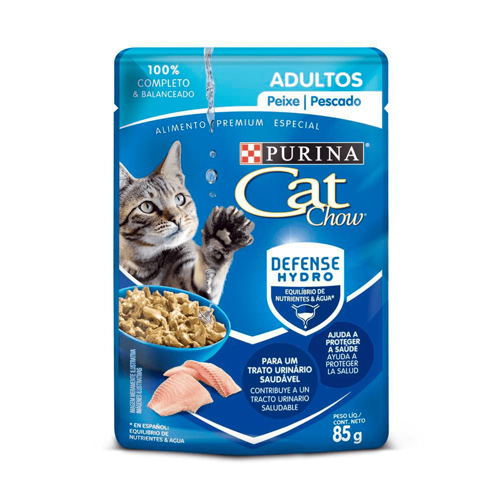 Alimento Húmedo Gatos Cat Chow Adultos Pescado