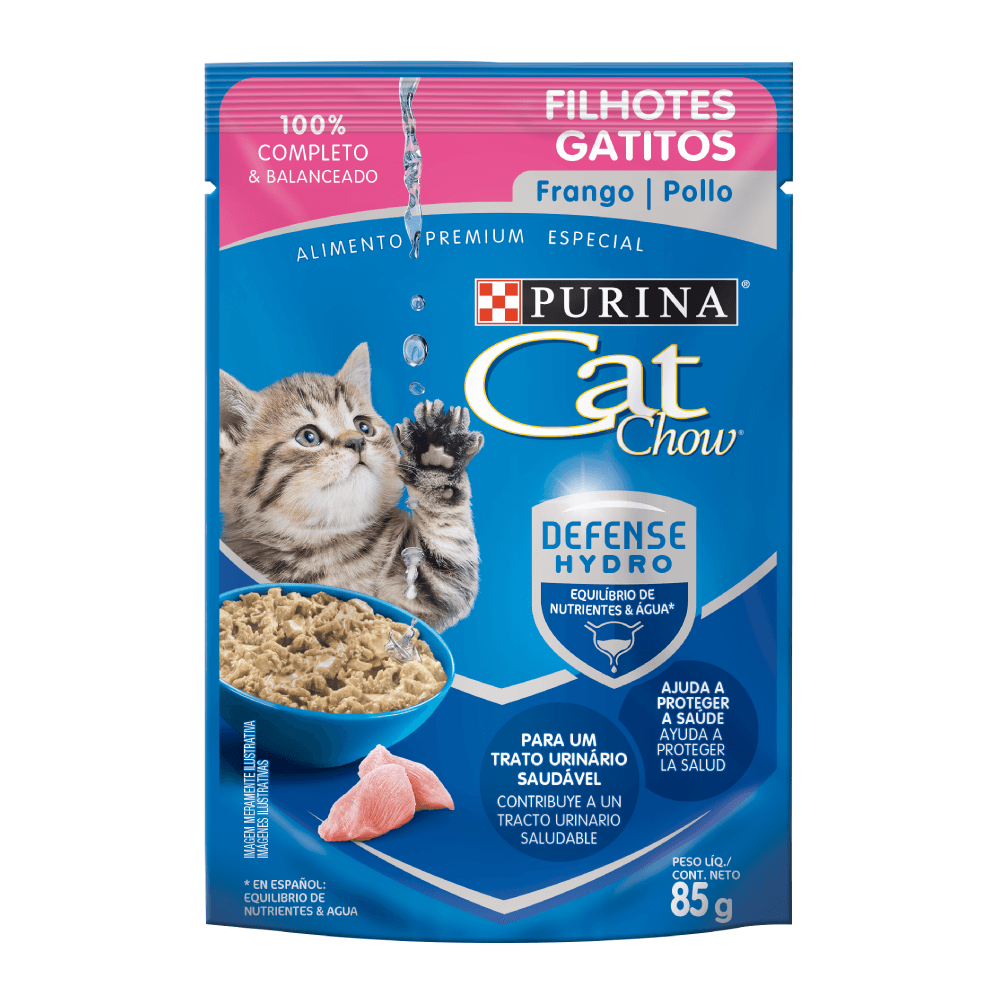 Alimento Húmedo Para Gatos Cat Chow Gatitos Pollo