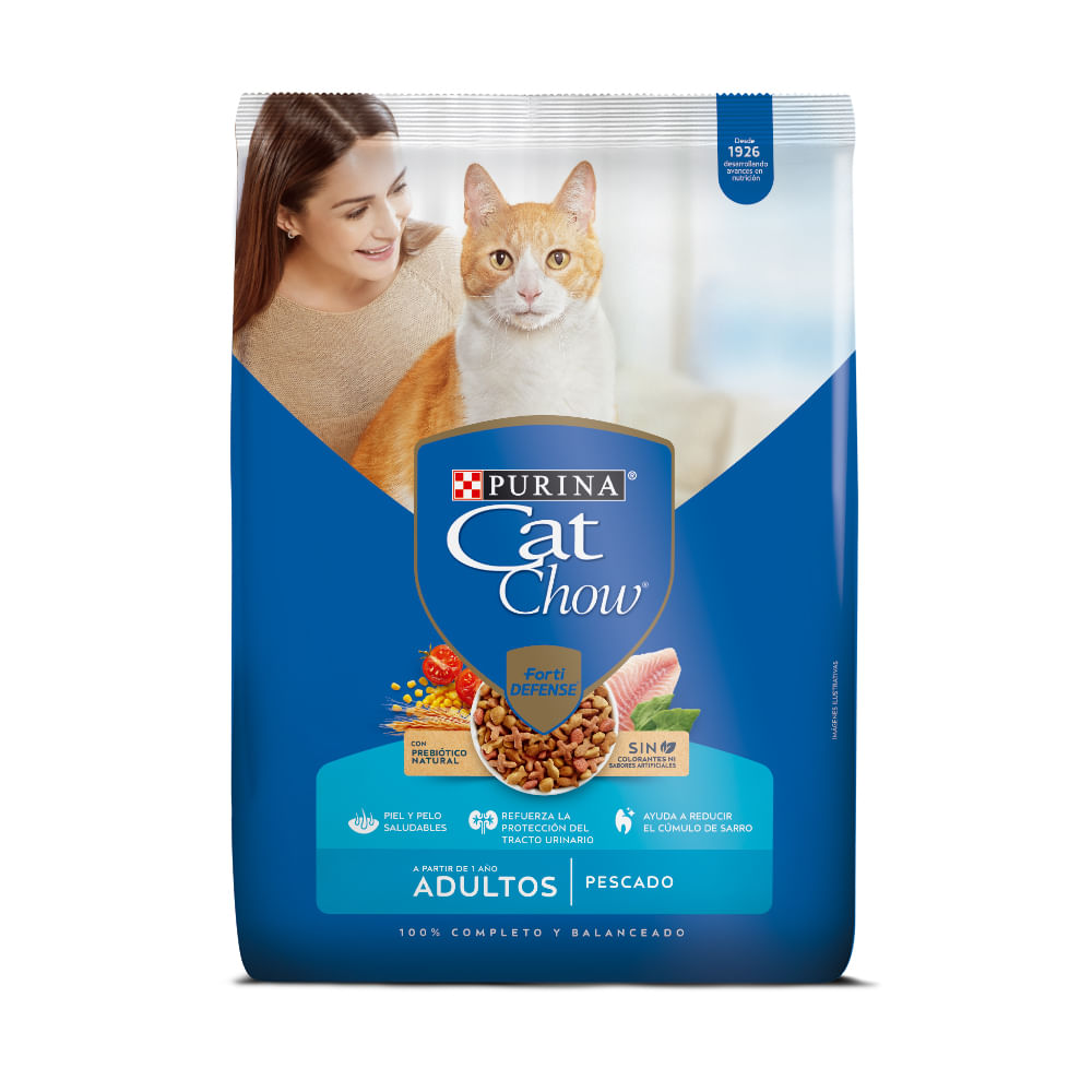 Alimento Gato Cat Chow Adulto Pescado Forti Defense