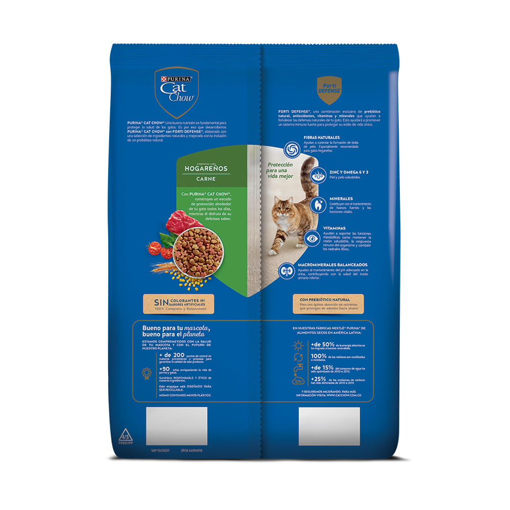 Alimento Gato Cat Chow Adulto Hogareño Forti Defense