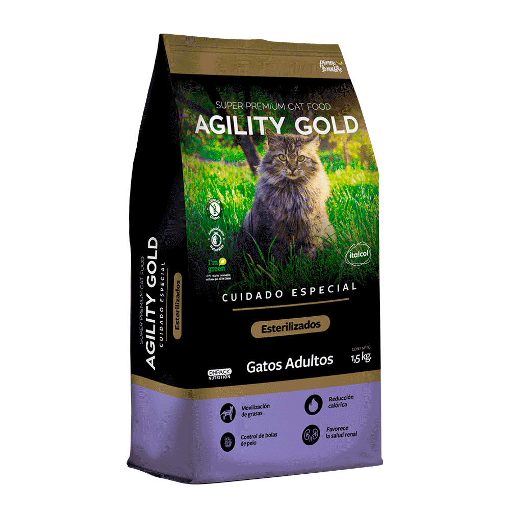 Alimento Seco Para Gato Agility Gold Gatos Esterilizados