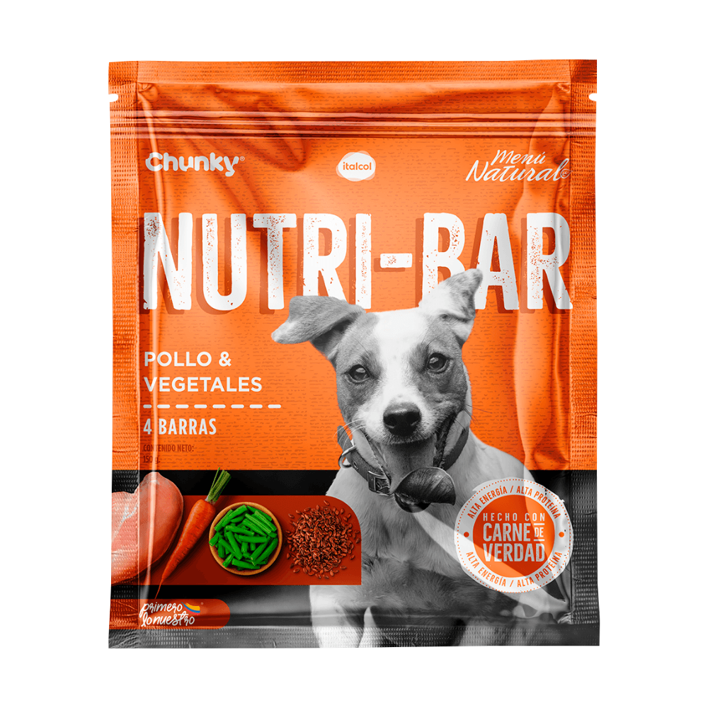 Snack Chunky Nutra-Bar pollo con vegetales