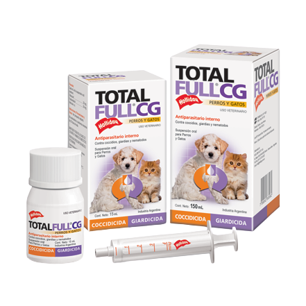 Total F CG- Antiparasitario interno perros y gatos