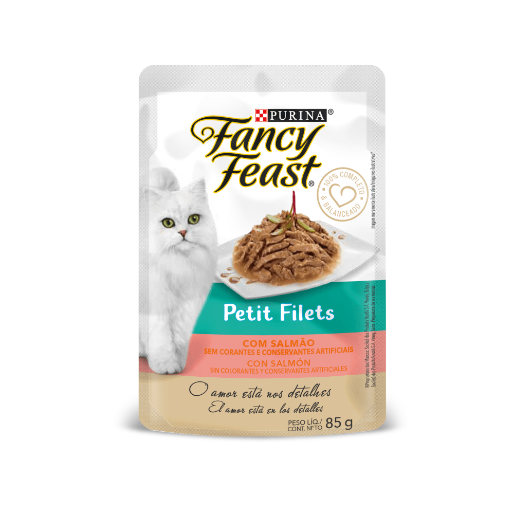 Alimento Húmedo Gato Fancy Feast Pouch Petit Filets Salmón