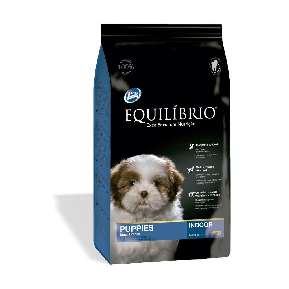 Alimento equilibrio c filhotes puppies indoor raza pequeña